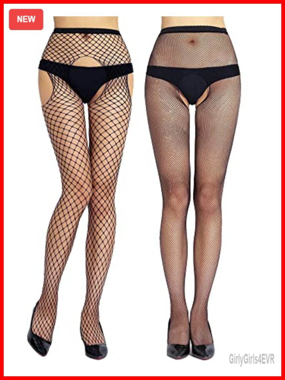 Womens Suspender Pantyhose High Waist Fishnet Tights Thigh High Stockings